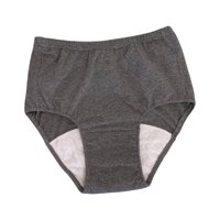 Magideal - Ancianos Pantalones De Pañales Ropa Interior Reutilizable Lavable Impermeable Suave Cubierta De Pañales Calzoncillos De Incontinencia De Pañales Para , Gris Oscuro M