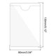 thumbnail image 2 of Uxcell 20 piezas de bolsillos adhesivos para tarjetas índice, soporte de etiquetas de plástico, fundas adhesivas, claro 3.5" x 5", 2 of 6