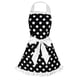 thumbnail image 1 of delantal ajustable casa cocina cocina mujeres algodón delantales bowknot blanco, 1 of 3