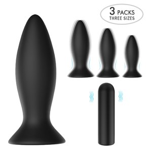 S-Hande - Kit Anal Entrenamiento Vibrador Roar 3 Piezas