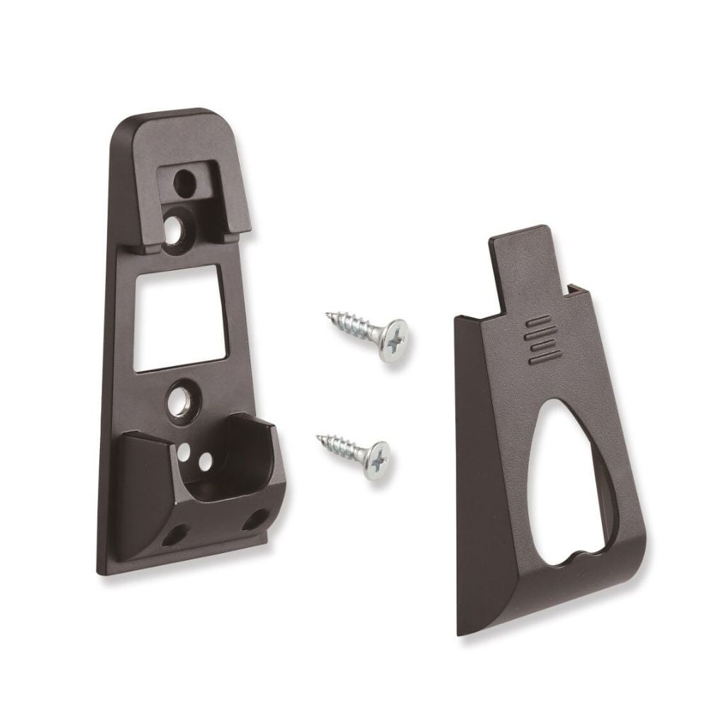 Par Soporte Barra Closet Rectangular Hbt Antracita