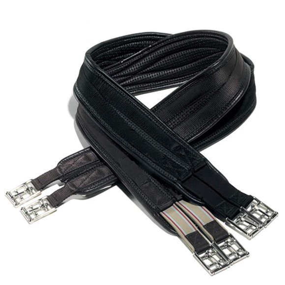 Cincha Ovation 122 cm Negra con Almohadilla Airform