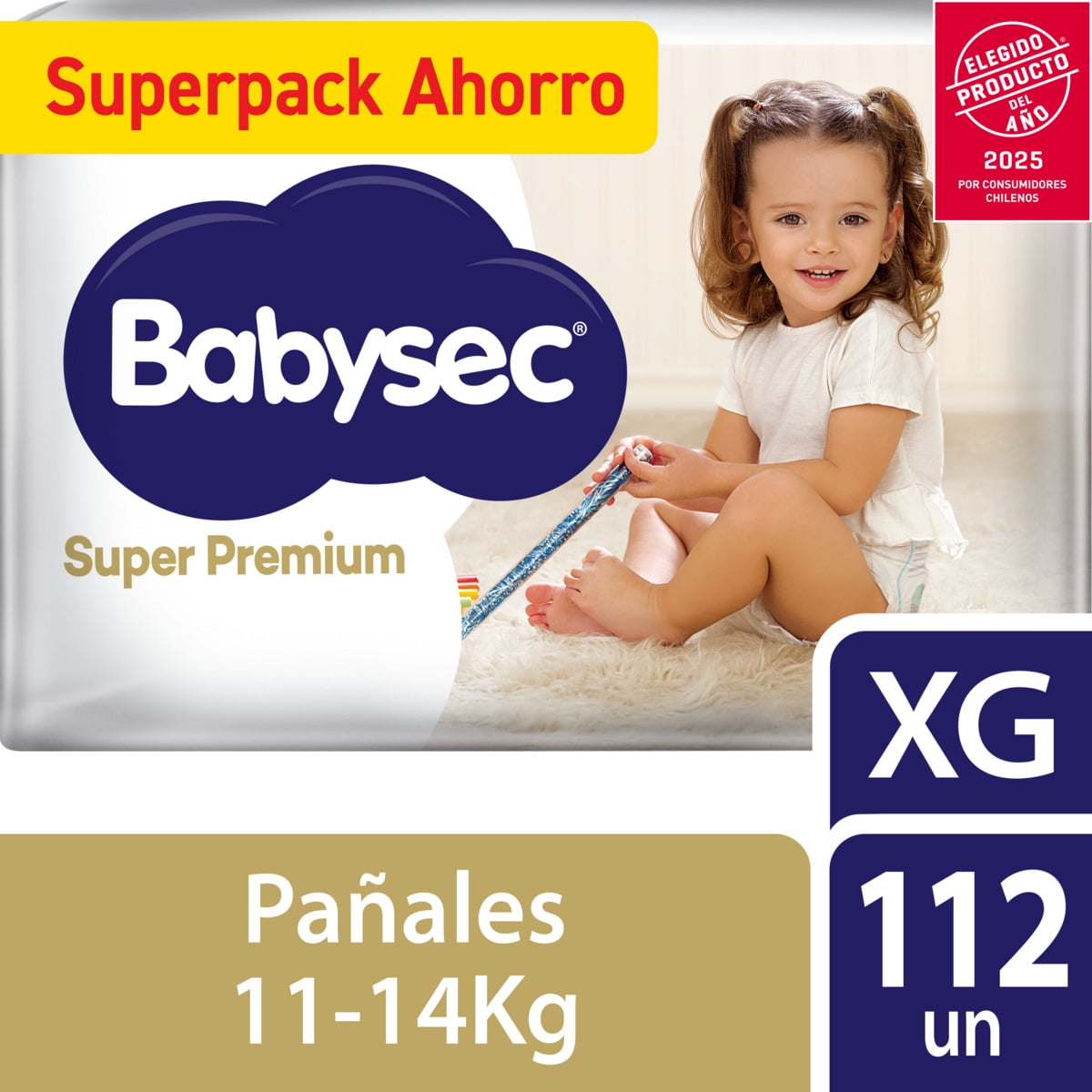 Pañal Babysec Super Premium Xg 112un