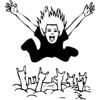 Rienda Libre Graphics - Decomural Crowd Surf Rock Star Ws-17820