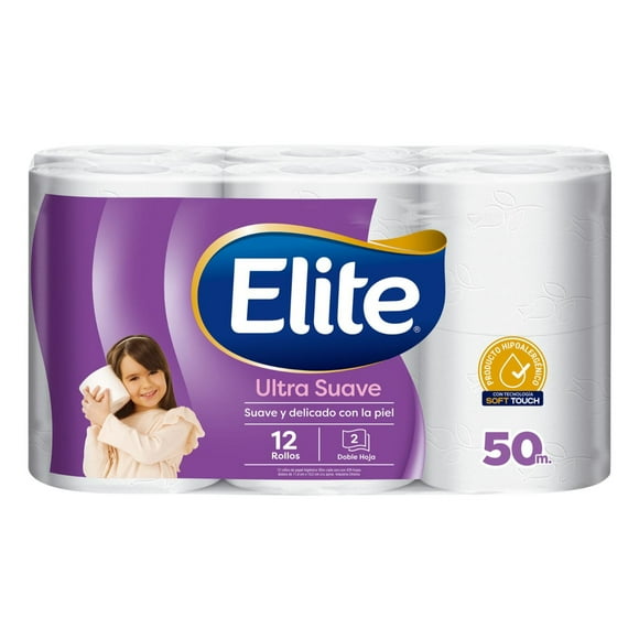 Papel Higiénico Ultra Doble Hoja 50 m, 12 Un