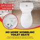 thumbnail image 4 of Repuesto de bisagra para asiento de inodoro Qualihome de plástico blanco, 4 of 9