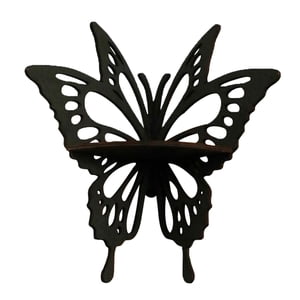 Magideal - Estante De Pared Esquinero De Mariposa, Organizador De Almacenamiento, Estante Flotante De Madera Para Dormitorio, Pasillo, Habitación De Niños, Porta