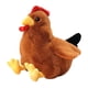 thumbnail image 3 of Pollo De Peluche De Juguete, Figura Suave, Muñeco De Peluche Para Niños, Niñas Y Niños, Marrón, 40 Cm, 3 of 5