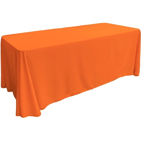 Mantel La Linen, Popelina De Poliéster, 90 X 132 Cm, Color Naranja