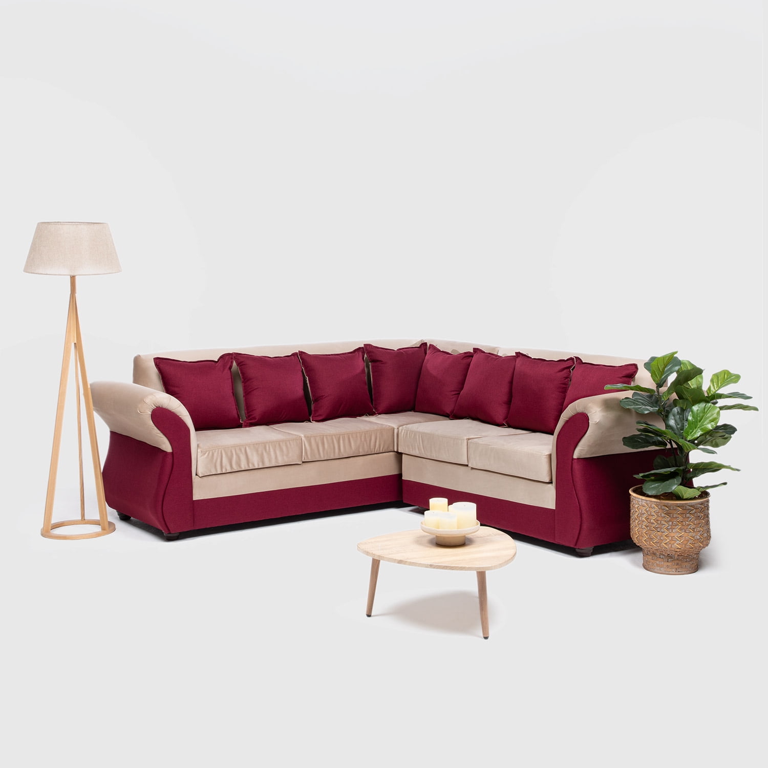 Almore - Seccional New Irlanda Bi Beige Rojo