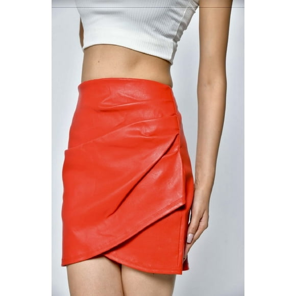 Pantalón Sharo Classic Leather Rojo Mujer