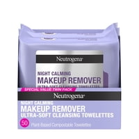 Toallitas Desmaquillantes Neutrogena Night Calming 25 Unidades, 2 Unidades