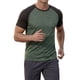 thumbnail image 4 of INSPIRE CHIC Camiseta de Hombre Raglán de Manga Corta Cuello Redondo Casual Camisetas de Béisbol 3XL Verde Oliva, 4 of 6