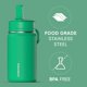 thumbnail image 4 of Botella de agua Hydrapeak 400 ml con tapa de pajilla color jade, 4 of 9