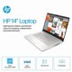 thumbnail image 3 of Laptop HP 2025 14" Antirreflejo Intel N150 16 GB RAM 384 GB, 3 of 9