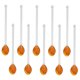 thumbnail image 1 of 10x Cucharillas De Vidrio Apto Para Lavavajillas Cuchara Agitadora Para Remover La Barra De Café Marrón, 1 of 5