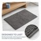 thumbnail image 5 of REGALWOVEN Alfombras de Baño, Alfombrillas de Baño Suaves y Esponjosas Antideslizantes de Microfibra Extra Gruesa Gris 20" x 32", 5 of 6