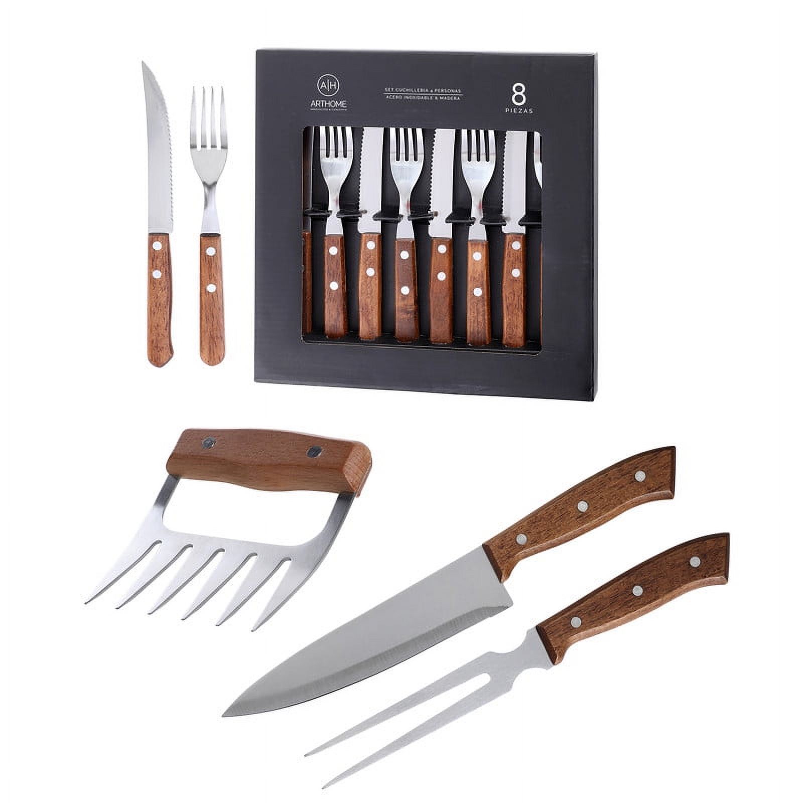 Set Parrilla 11 Piezas Acero Inoxidable Arthome Par13