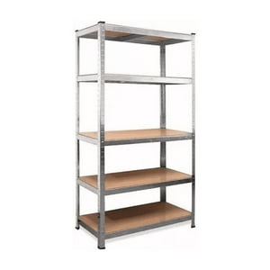 Genérico - Repisa Metálica Armable Mecano 180X90X40Cm 350Kg Plateado