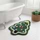 thumbnail image 2 of REGALWOVEN Alfombra de Baño Estética Ultra Suave Absorbente Shaggy, Alfombrilla de Baño Única Antideslizante Impresa de Microfibra de Felpa Verde 24" x 16", 2 of 6