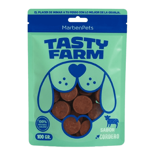 Snack Para Perros Tasty Farm Medallón De Cordero Marben Pets