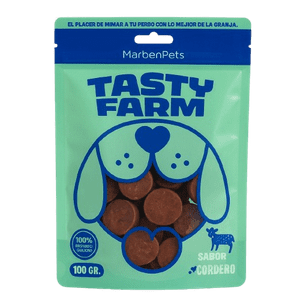 Snack Para Perros Tasty Farm Medallón De Cordero Marben Pets