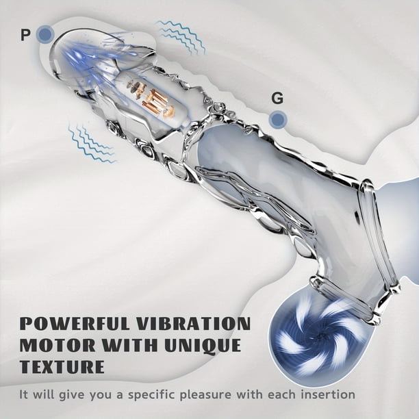 1pc Vibrating Penis Sleeve With Penis Ring For Male, Masturbate And Couple Sex Supplies