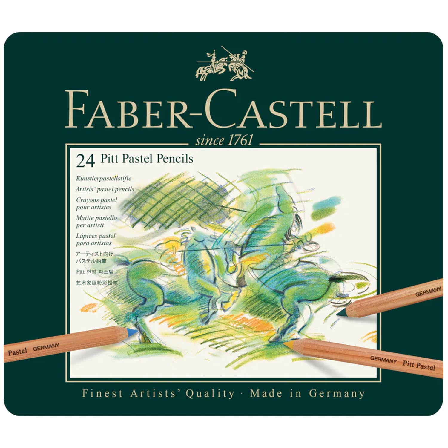 Estuche 24 Lápices Faber-castell Pitt Pastel