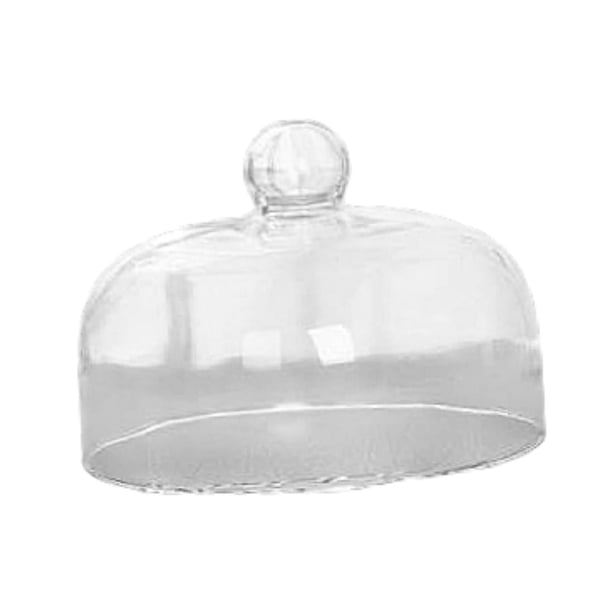 Cubierta de cúpula transparente para tarta, tapa para tarta, cúpula de cristal decorativa para tarta, cubierta de comida para decoración de cumpleaños 16 x 195 cm