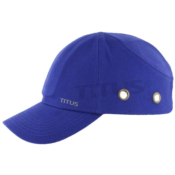 Gorra antigolpes TITUS, ligera, estilo béisbol, color azul real