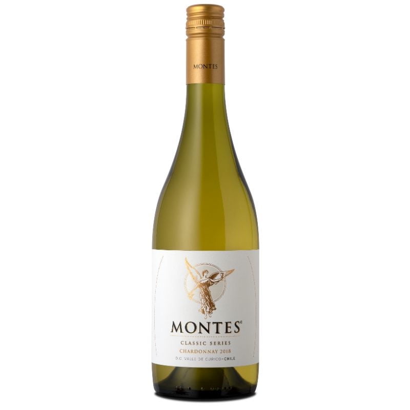 Vino Blanco Chardonnay 13,5° Botella 750 cc Montes