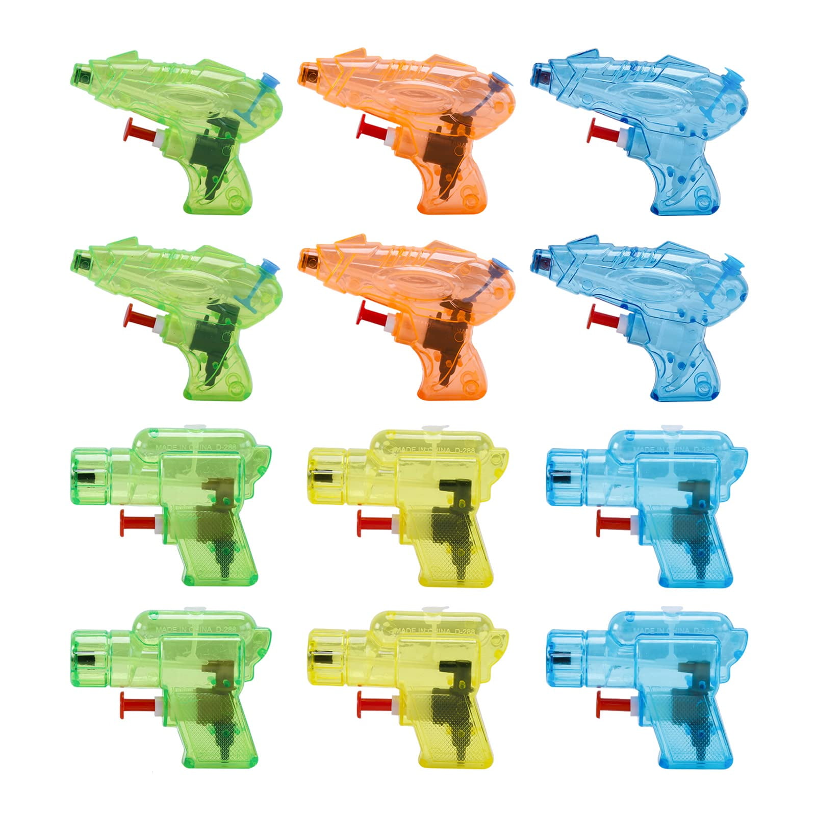 Pistola De Agua Cleverzone, 12 Paquetes Para Niños, Regalo De Fiesta De Verano