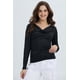 thumbnail image 1 of Polera Mujer Drapeado Delantero Negro, 1 of 4
