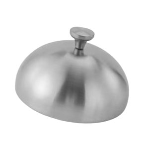 Bothyi - Tapa De Acero Inoxidable Para Untar Mantequilla, Plato Para Servir En La Cocina, Cúpula De 20 Cm