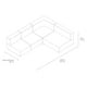 thumbnail image 2 of Sofá Seccional Design Chesterfield Derecho 3 Cuerpos Felpa, 2 of 3