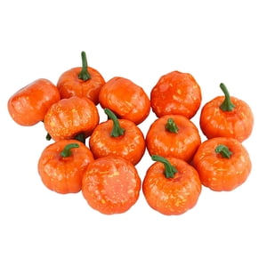 Bothyi - Calabaza Artificial Otoño Espuma Artesanía Halloween Navidad Otoño Vacaciones Decoración 12 Piezas 5,5 Cm