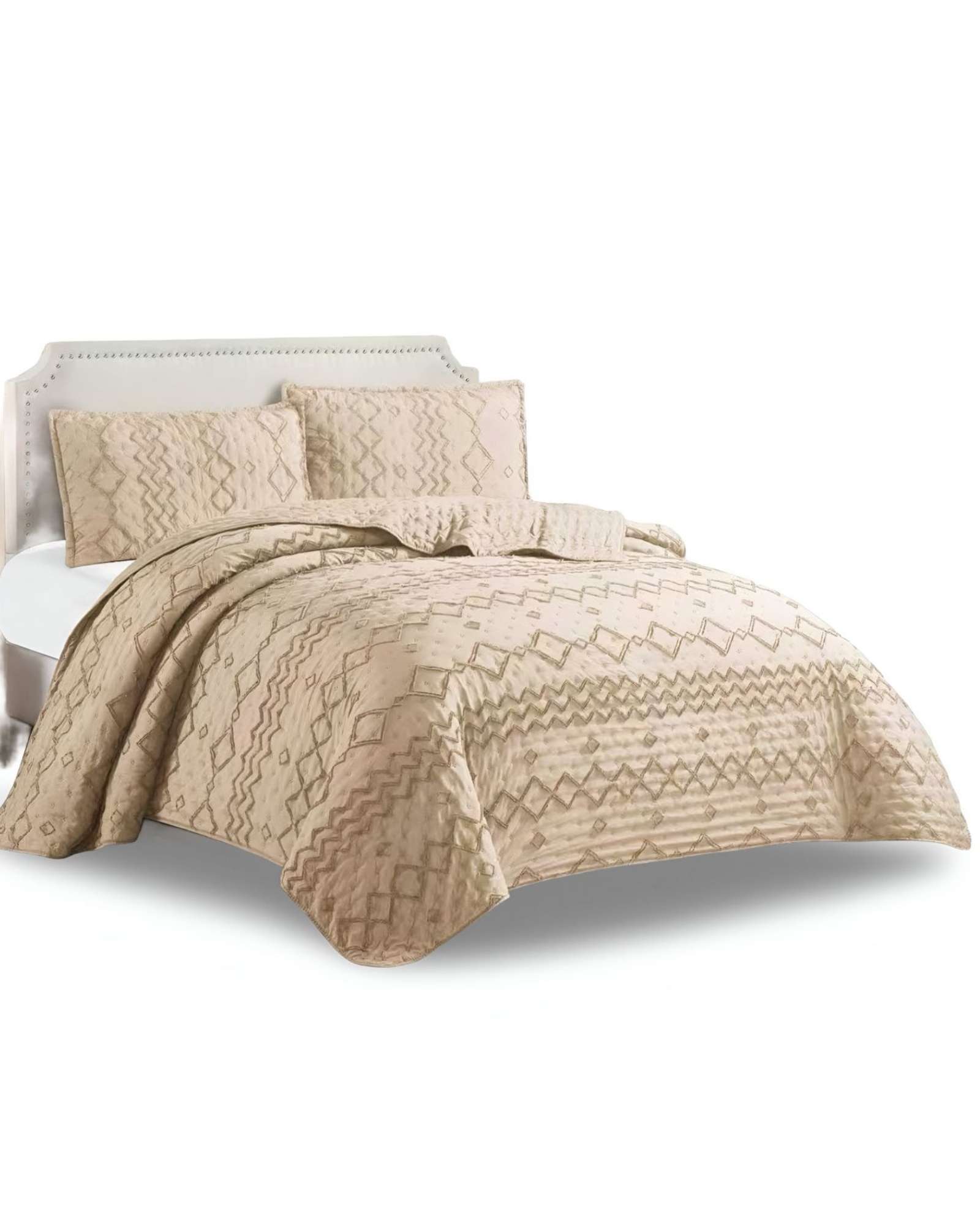 Meipulis - Cubrecama Quilt Tufting De Lujo Suave 2 Plazas