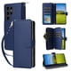 thumbnail image 1 of Funda Cartera con Cremallera y Correa para Samsung Galaxy S23 Ultra Soporte y Tarjetero Azul, 1 of 6