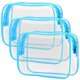 thumbnail image 1 of Bolsa Transparente para Maquillaje PACKISM Impermeable Aprobada por TSA Paquete de 3, 1 of 7
