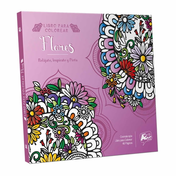 Libro Para Colorear Flores 48 Pag. Art & Craft