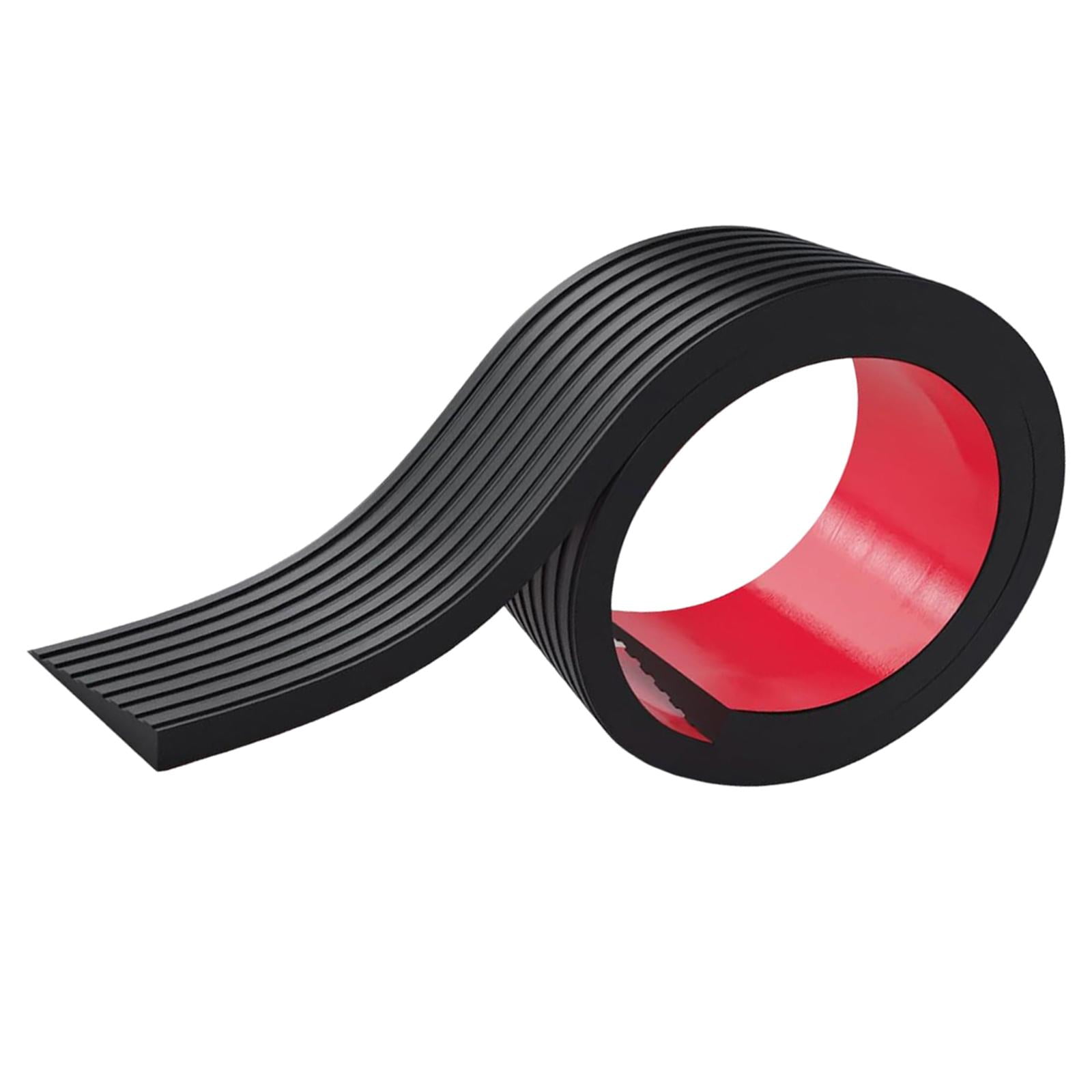 Ioensy - Rampa De Umbral De Puerta De Pvc Recortable Para Escalones De Escalera Para Silla De Ruedas, Color Negro