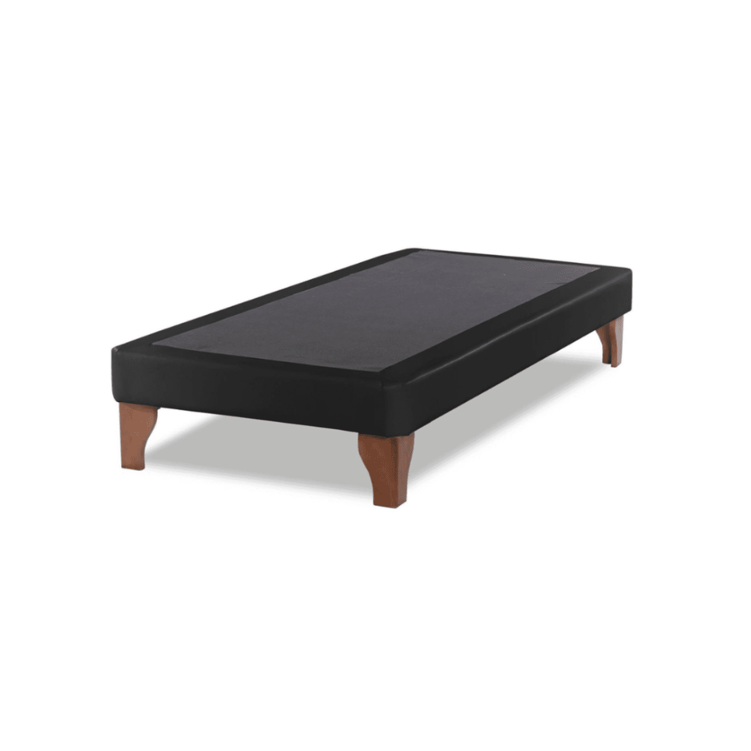 Importclick - Base Cama Europea 1 Plaza 90x190 Cm Negro Felpa