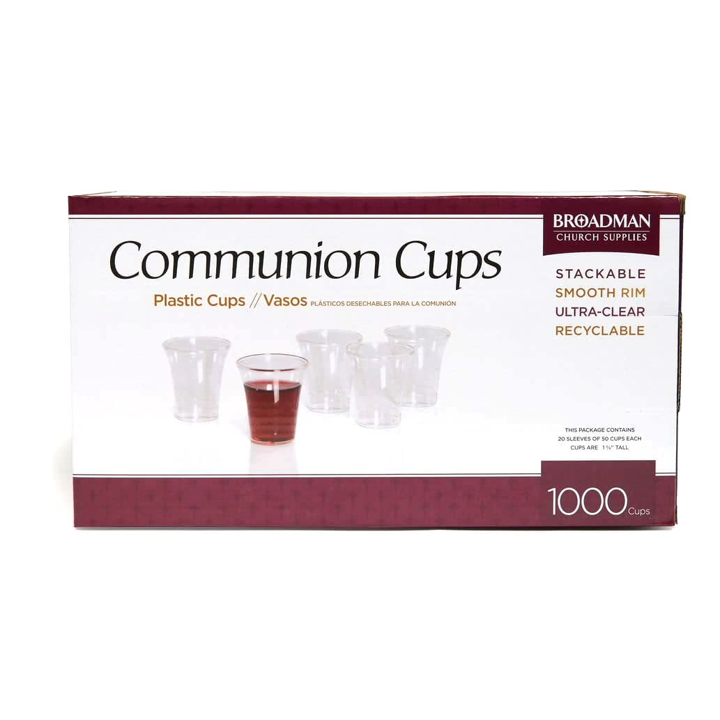 Broadman Church Supplies - Vasos De Comunión Broadman De Plástico Desechables, 1000 Unidades