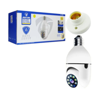 Genérico - Camara Ip Ampolleta Motorizada 360° E27 1080P Jortan 5G Blanco