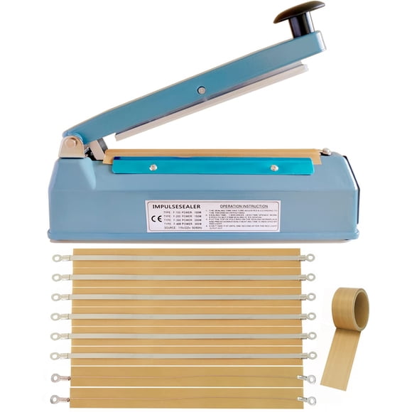 Sellador térmico Impulse Sangrui, 20 cm, 5 mm, bolsa de mylar, 110 V