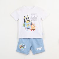 Conjunto Niño Blanco Skate Bluey