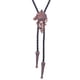 thumbnail image 4 of Bolo Tie, Wolf Leather Rodeo Gift Native Alloy vintage Ajustable Disfraz para Navidad Cumpleaños Hombres Mujeres , marrón, 4 of 5