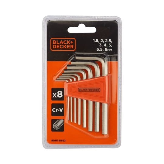 Set De Llaves Hexagonales 8pcs Black + decker