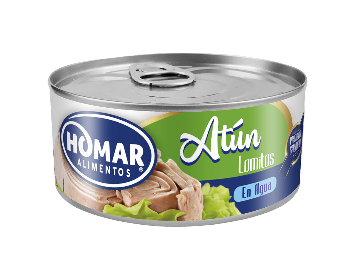 Atún Homar Lomito En Agua 140 G Pack 10 Unidades Don Homar