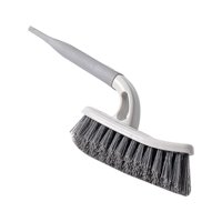 Magideal - Cepillos De Limpieza Herramienta De Limpieza Profunda Cepillo De Esquina Con Juntas De Piso Largas Costuras De Azulejos Para Bañera Garaje Bandeja De , Gris